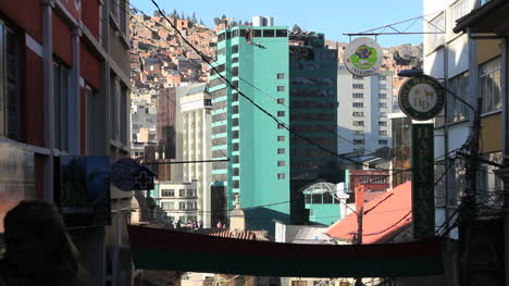 Bolivien-La-Paz-Grünes-Gebäude