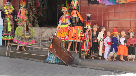 Bolivien-La-Paz-Kleidungsgeschäft
