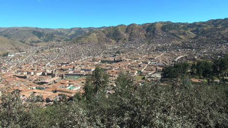 Peru-view-looking-down-at-Cusco-s