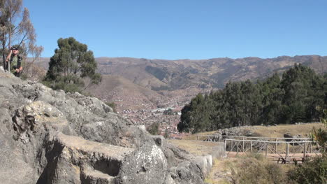 Peru-Quenko-Ruinen-Mit-Cusco-Jenseits-Von-S