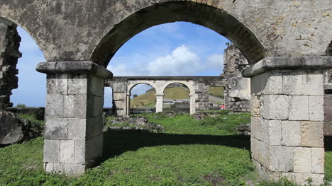 St.-Kitts-Brimstone-Hill-Bögen-Der-Unteren-Festungsruinen