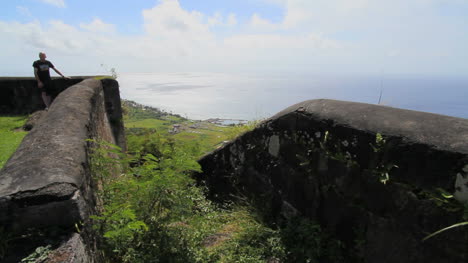St.-Kitts-Blick-Auf-Das-Meer-Vom-Brimstone-Hill-HDstone