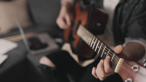 Playing-Guitar-Close-Up