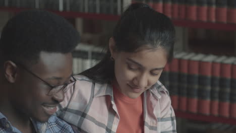 Pretty-Girl-And-Handsome-Black-Boy-Studying-In-The-Library-3