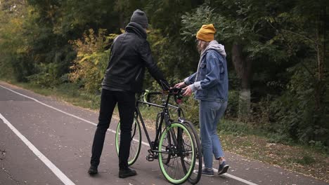 Couple-Sit-Down-On-Their-Bikes