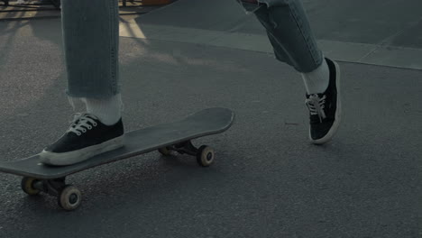 The-Feet-Of-An-Unrecognisable-Skater-Girl-On-A-Skateboard-2