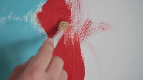 Detail-Of-A-Brush-Painting-In-Red-A-Canvas-1