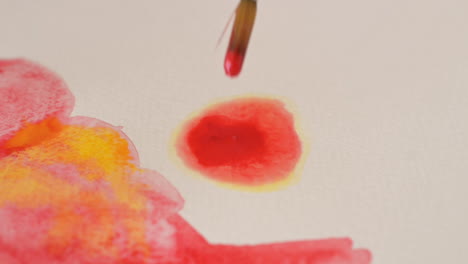 Detail-Of-A-Brush-Painting-Red-Watercolors-2