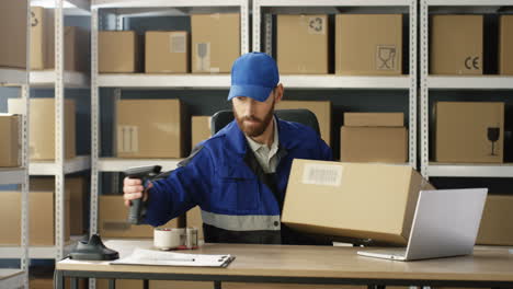 Handsome-Postman-In-Uniform-Working-In-Post-Office