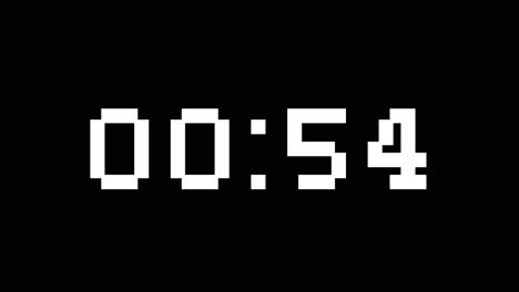 One-Minute-Countdown-On-Hydrofilia-Typography-In-Black-And-White