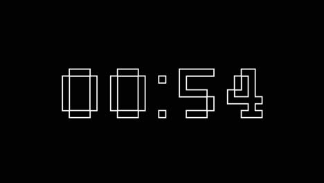 One-Minute-Countdown-On-Hydrofilia-2-Typography-In-Black-And-White