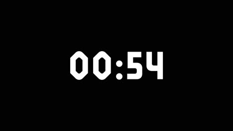 One-Minute-Countdown-On-Lunatix-Typography-In-Black-And-White