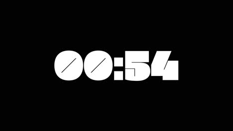 Ein-Minuten-countdown-Auf-Neplus-1-Typografie-In-Schwarzweiß