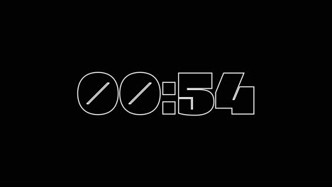 Ein-Minuten-countdown-Auf-Neplus-2-Typografie-In-Schwarz-weiß