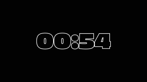 One-Minute-Countdown-On-Piepie-1-Typography-In-Black-And-White