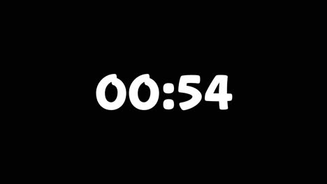 One-Minute-Countdown-On-Snicker-1-Typography-In-Black-And-White