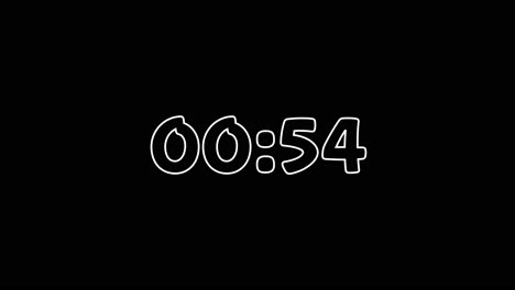 One-Minute-Countdown-On-Snicker-2-Typography-In-Black-And-White