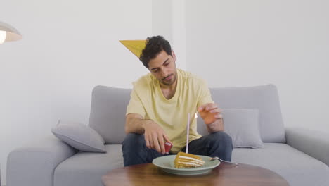 A-Good-Looking-Man-Celebrates-With-Birthday-Alone