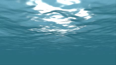 Unterwasserlicht-Filtert-Durch-Blaues-Wasser-(Schleife)