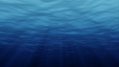 Unterwasserlicht-Filtert-Durch-Blaues-Wasser-(Schleife)-2