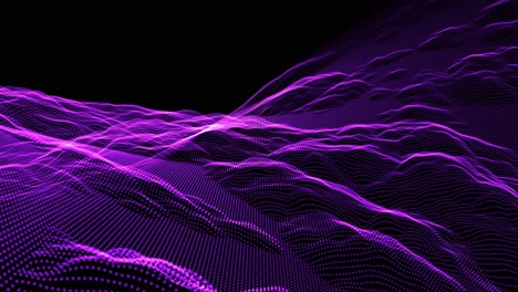 Mounds-Of-Purple-Light-Particles-Ripple-And-Flow-(Loop)