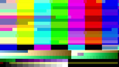 Tv-Color-Bars-With-A-Digital-Malfunction-(Loop)