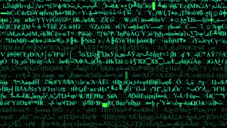 Rows-Of-Symbols-And-Code-Scroll-On-A-Black-Screen-1
