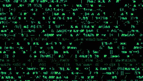 Rows-Of-Symbols-And-Code-Scroll-On-A-Black-Screen-2