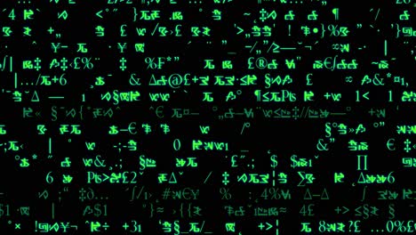 Reihen-Von-Symbolen-Und-Code-Scrollen-Auf-Einem-Schwarzen-Bildschirm-3