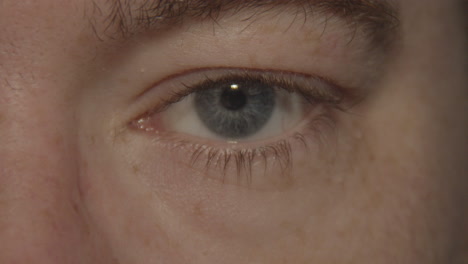Close-up-of-blue-eye-staring-into-camera