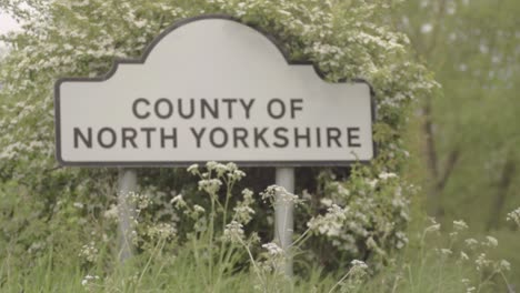 Straßenschild-Für-North-Yorkshire-County
