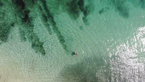 Panama-Im-Februar-Drohne-Schießt-Insel-Contadora,-Die-Zwischen-Fischen-Schwimmt,-Die-Mit-Einer-Drohne-Gefangen-Werden-15