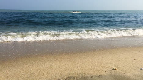Beautiful-waves-from-the-ocean-on-the-white-sand-beach