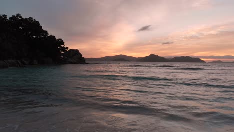 Beautiful-sunset-on-La-Digue,-an-island-of-the-Seychelles-1