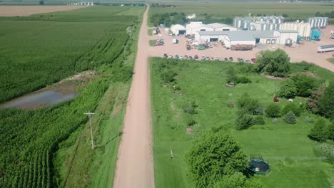 Drone-aerial-view-of-an-international-export-agribusiness-that-exports-cover-seeds-around-the-world-located-in-Nebraska-USA-3