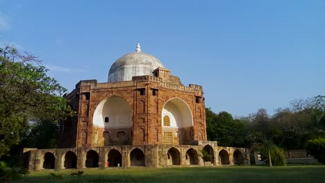 El-Mausoleo-Conocido-Como-Hazira-En-Vadodara,-Gujarat,-India
