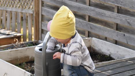 Future-gardener-baby-working-in-the-garden