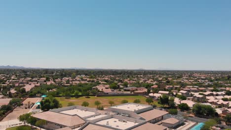 Imágenes-De-Drones-De-Un-Barrio-Residencial-En-Arizona