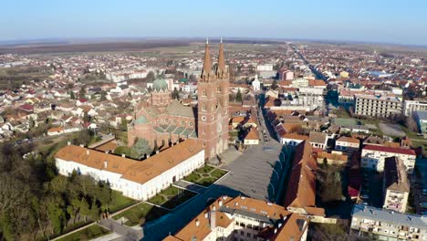 Strossmayer-Park-Beside-Djakovo-Cathedral-In-Dakovo,-Slavonia,-Croatia