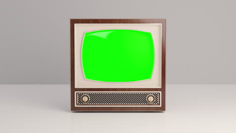 -Old-Vintage-TV-Turn-ON-and-OFF-with-bad-noise-signal-Glitch-and-Green-Screen-4k