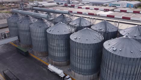 Soybean-and-wheat-grain-processing-and-storage-tanks
