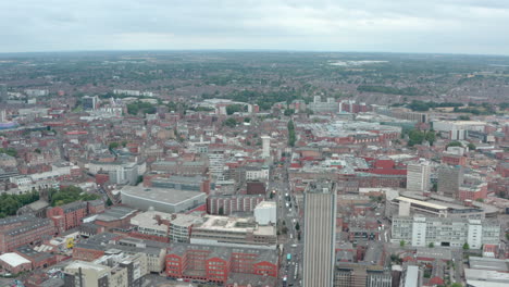 Wide-circling-drone-shot-of-Leicester-city-centre