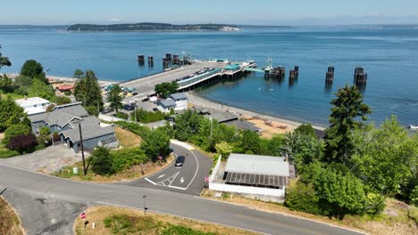 Aerial-of-a-vacant-ferry-terminal-on-Whidbey-Island