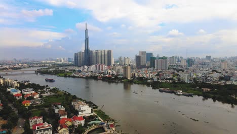 Sprawling-metropolitan-Ho-Chi-Minh-City-on-banks-of-Saigon-river