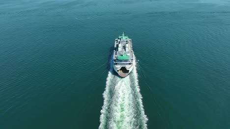 Overhead-aerial-shot-of-a-Washington-State-ferry-sailing-its-route