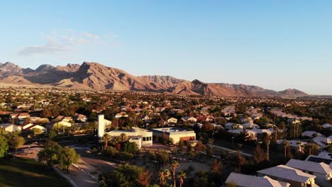 Suburbios-Del-Oeste-De-Las-Vegas-De-Summerlin-En-Panorama-Aéreo
