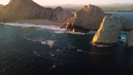 Sunset-at-Playa-Del-Amor-Cabo-San-Lucas-Famous-Beach-and-Cliffs