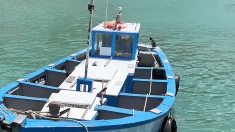 Fischerboot-Im-Hafen-Vor-Anker