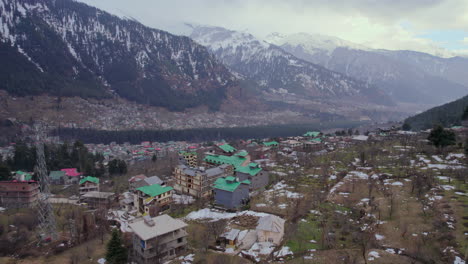 City-to-mountain-tracking-video-to-snowy-mountains-of-Himachal-Pradesh-in-india-1