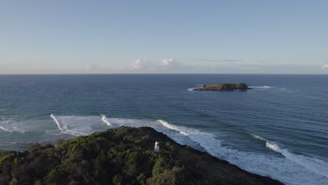 Distant-View-Of-Cook-Island-From-Fingal-Headland-In-Australia